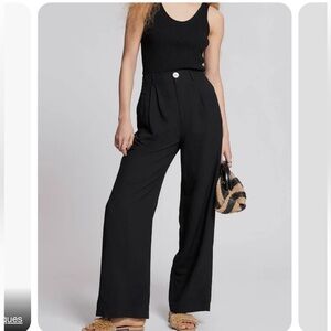 & Other Stories Pleated High-Waisted Wide Leg Pants | Size 2